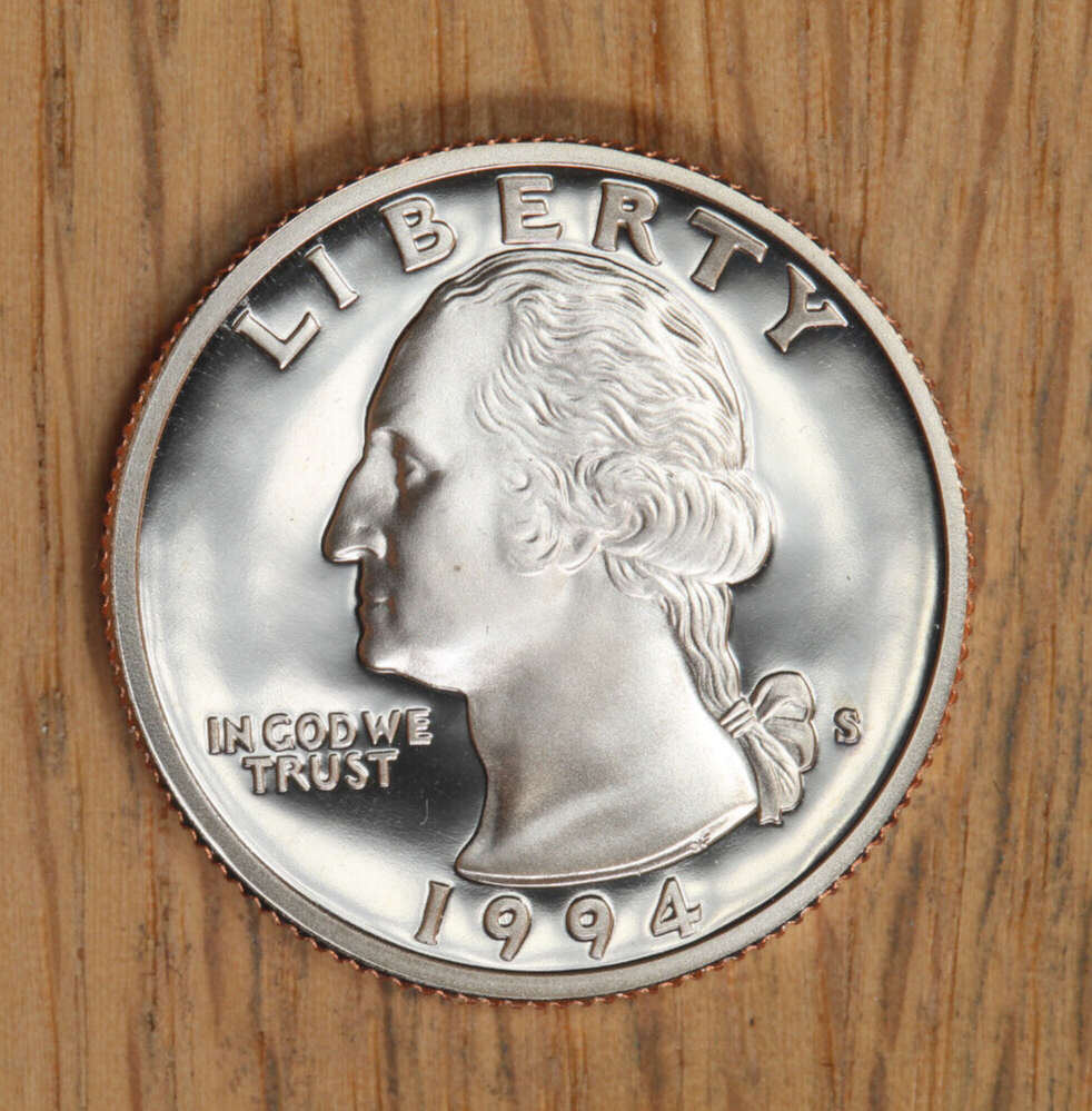 1994 S Clad Washington Quarter 25¢ - Gem Proof