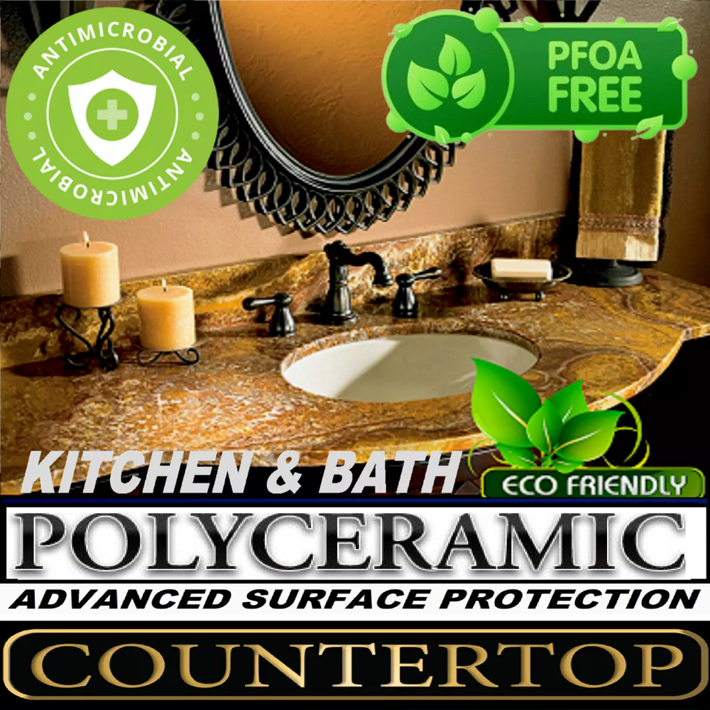 STONE SEALER POLYCERAMIC CLEAR COATING FOR BEST ETCH & STAIN RESISTANT