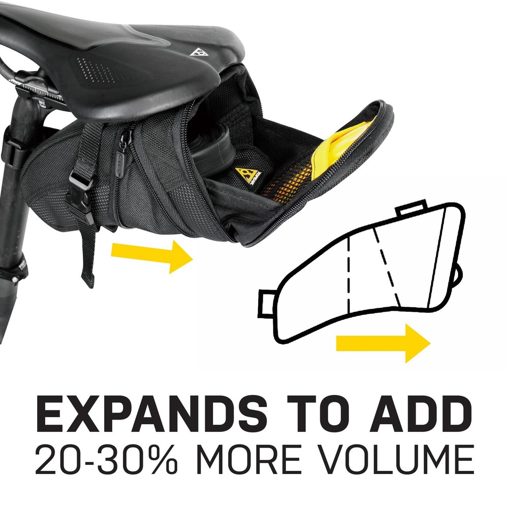 TC2261B Aero Wedge Pack with Strap Mount, Medium, black