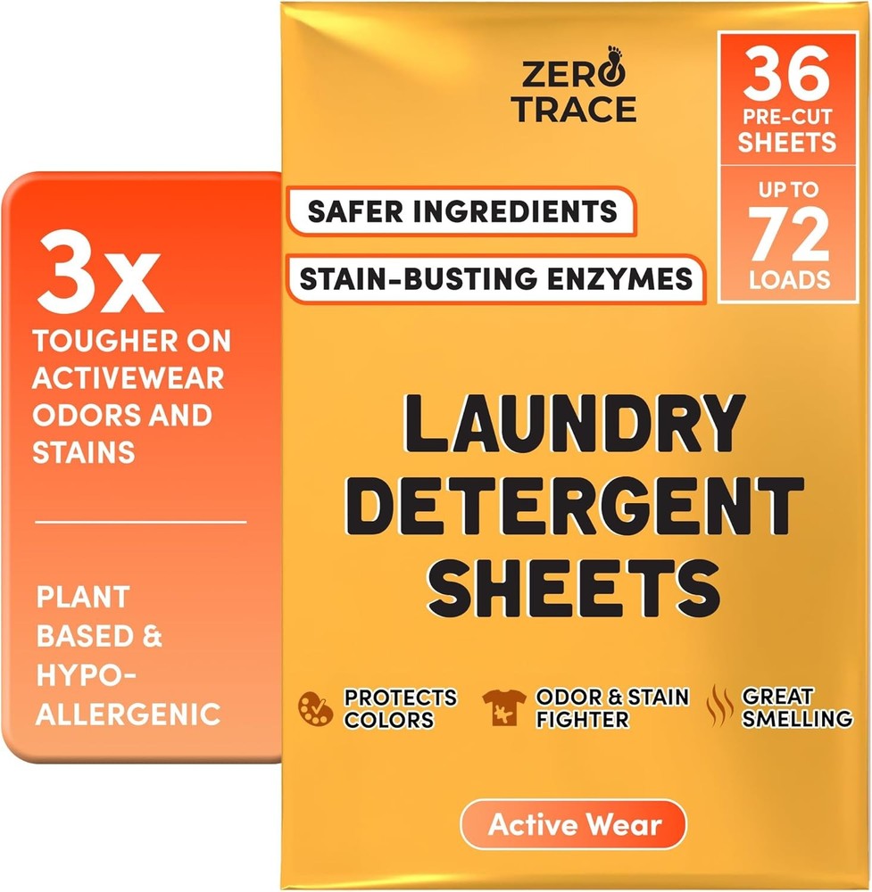 Zero Trace All Natural Laundry Deternt Sheets Eco Friendly - Laundry