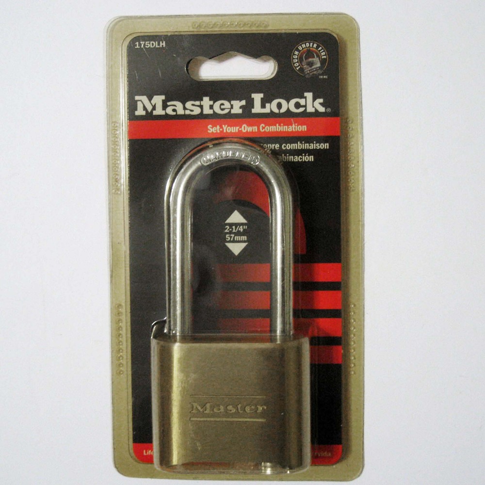 MASTER LOCK ® 175DLH COMBINATION Padlock - Custom Combination With KEY - New