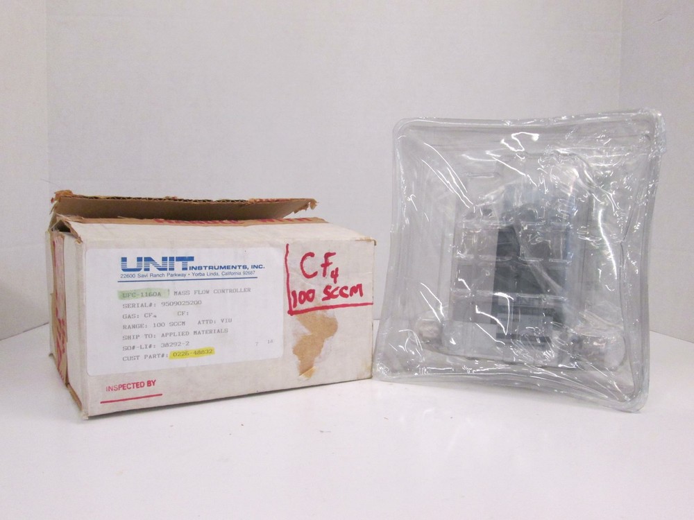 Unit UFC-1160A Mass Flow Controller, CF4, 100 SCCM, Refurbished