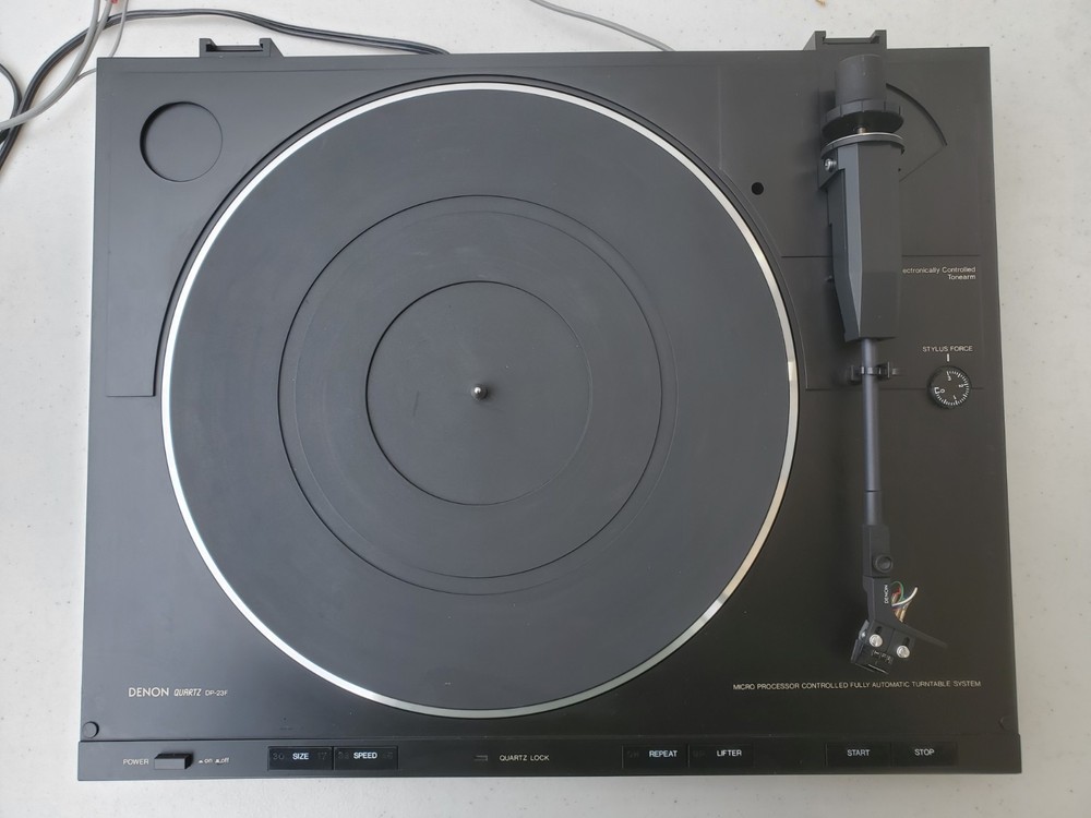 Denon Turntable Quartz DP-23F Micro Processor Fully Automatic Turntable System