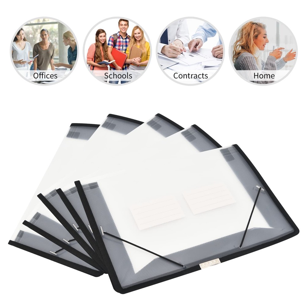Expanding File Folder Document Organizer r with Flap and Cord Closure, Waterp...