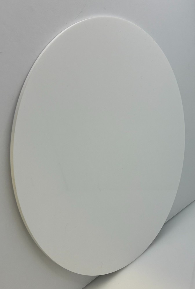(2-Pack) Acrylic Circle Disc - 1/8" thick - White Opaque - 9" Diameter