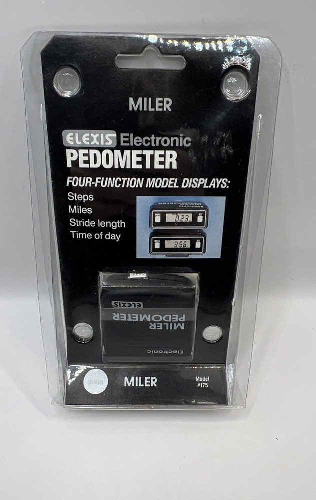 Vintage 1990 Miler Elexis Electric Pedometer Model #175