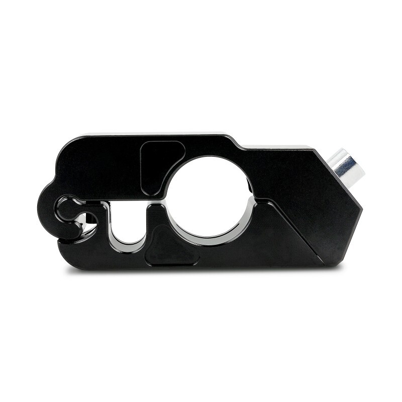 Motorbike handlebar throttle grip lock PT22 security lock black