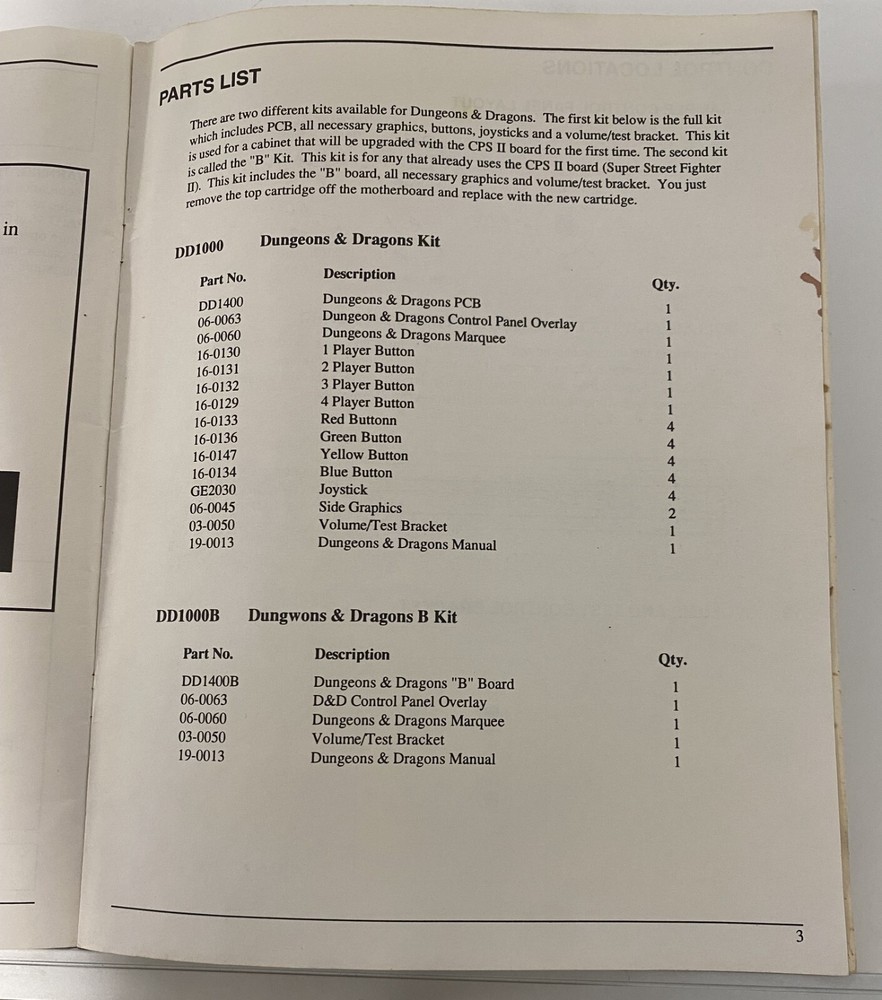 ORIGINAL-CAPCOM-DUNGEONS & DRAGONS TOWER OF DOOM-MANUAL
