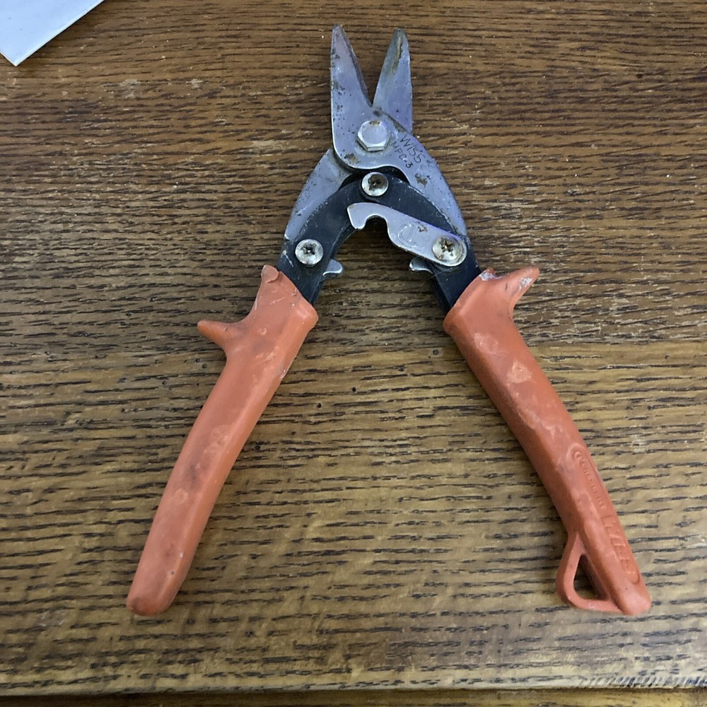 Vintage WISS Tin Snips Cutter Pliers Tool #MPC-3