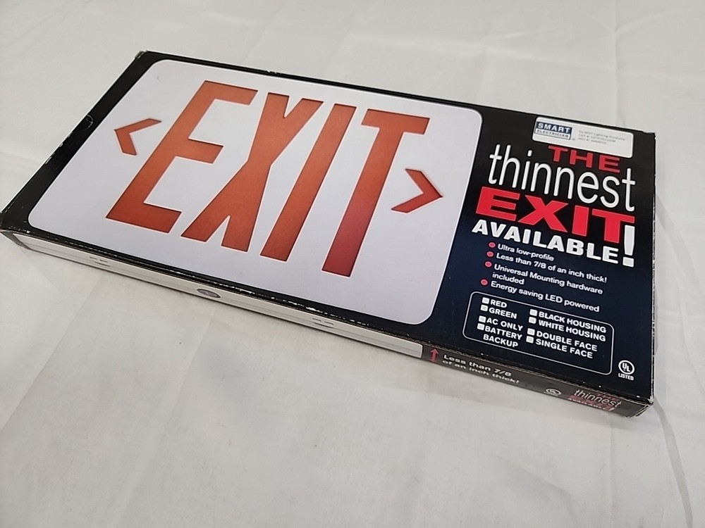 Best Lighting Products Thinnest Exit Sign Green