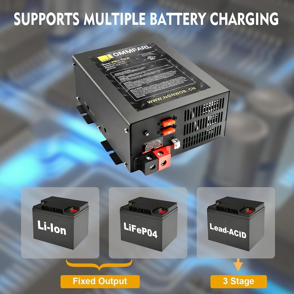 PM3-55LK rv power Converter 55 amp for Camper,RV. RV battery charger