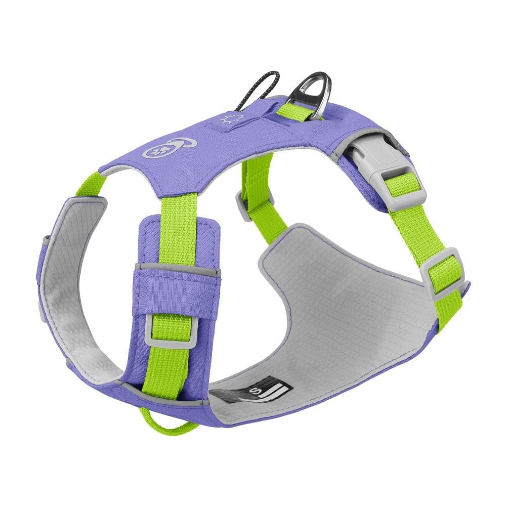 No Pull Dog Harness with Front Clip, Tracker Pocket, Adjustable Breathable Do...