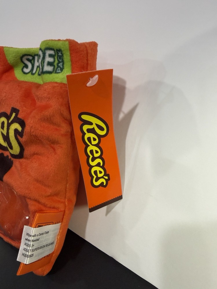 Reese's Peanut Butter Cups Share Pack Plush With Tags Empty Pouch