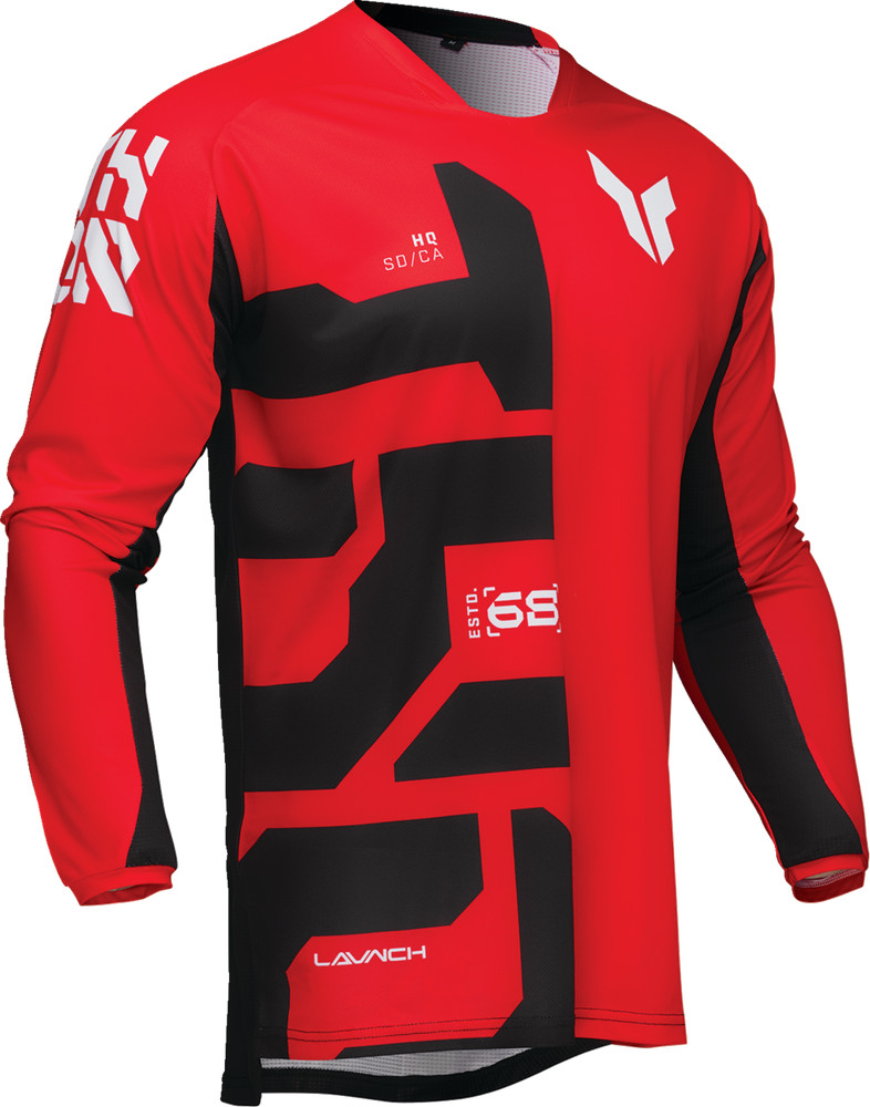 Thor 2025 LAUNCHMODE Forge Motocross Offroad Jersey Red