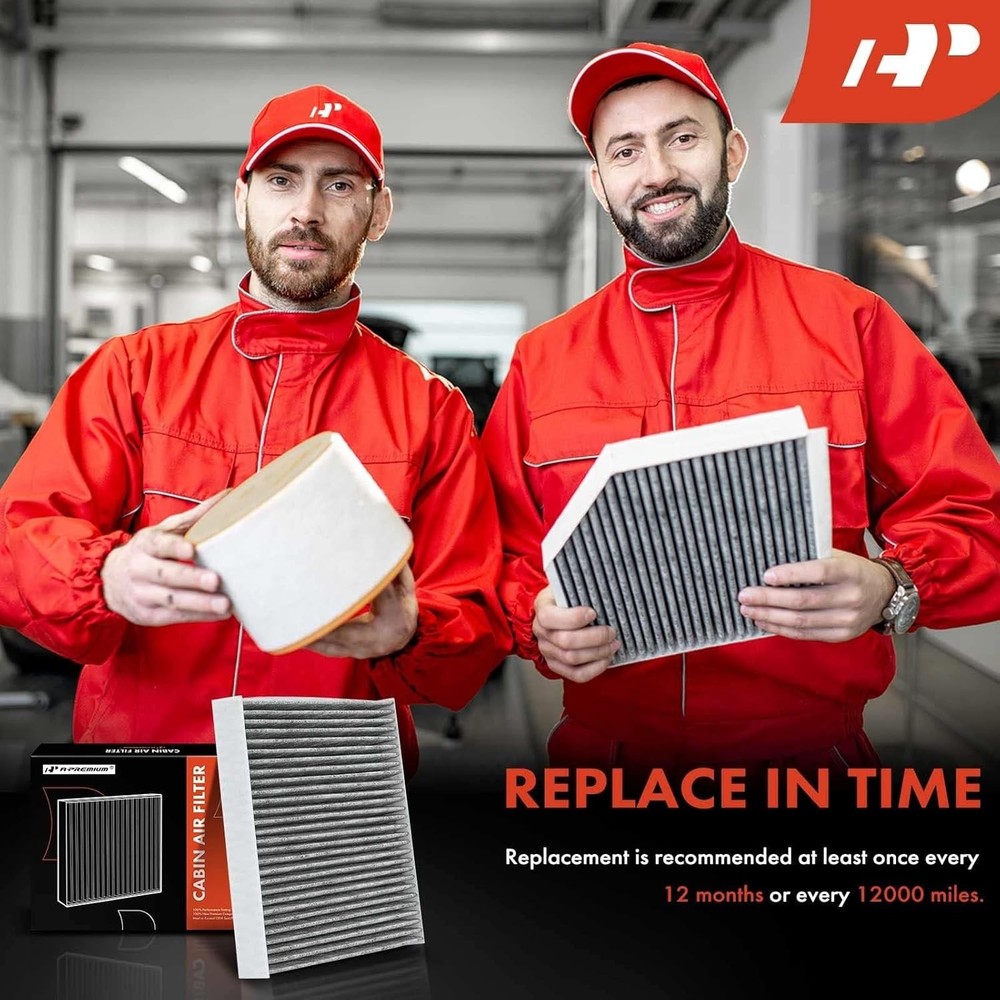 2-PC Cabin Air Filter with Activated Carbon Compatible with Jeep Models -