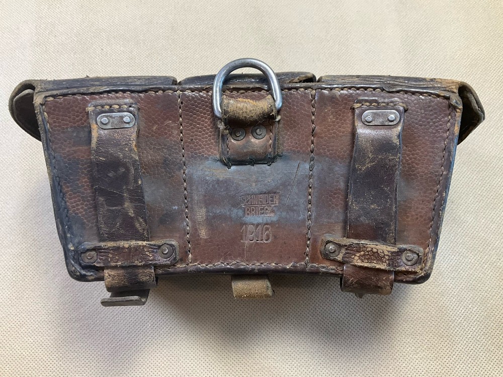 Original WWI Schneider 1916 Ammo Pouch
