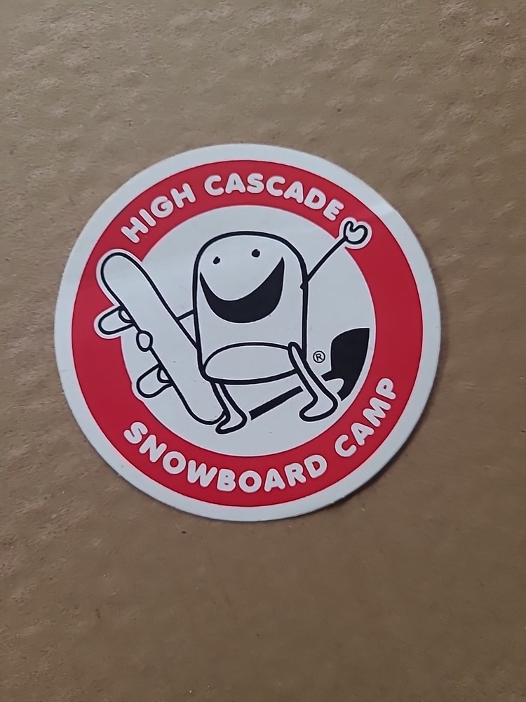 HIGH CASCADE SNOWBOARD CAMP STICKER -authentic