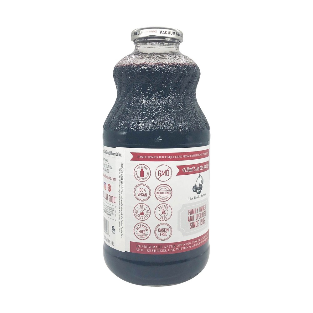 Juice Black Cherry Pure, 32 Fl Oz