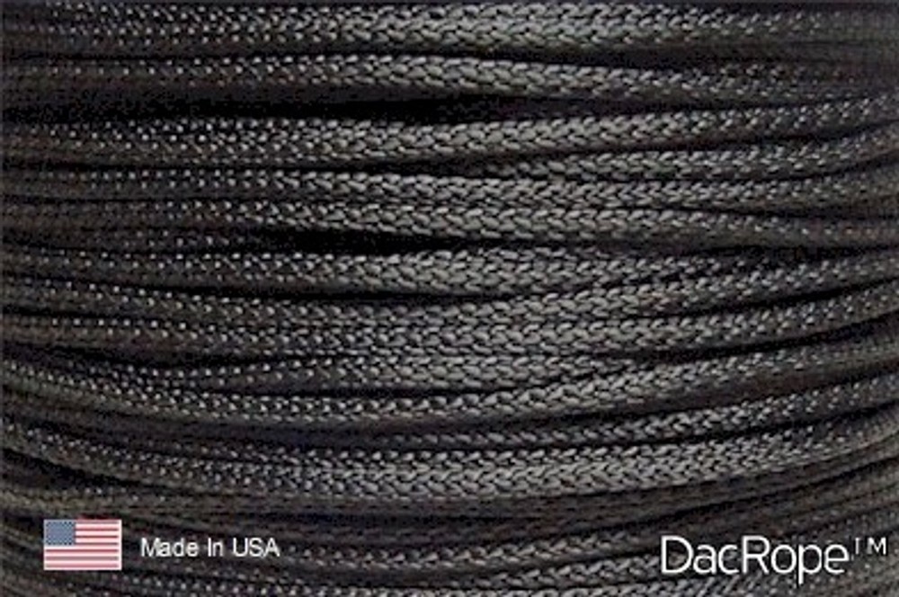 3/16" x 500 ft Dacron Polyester Black Antenna Support Rope