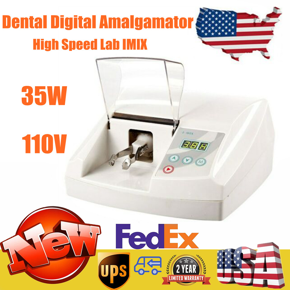 Dental Lab Digital Amalgamator Amalgam Capsule Mixer Triturator &controller 35W
