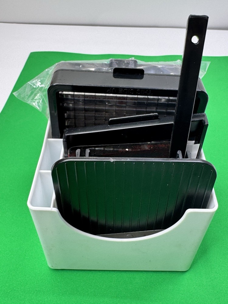 Fullstar Push Function Food Chopper Set, Interchangeable Blades, Black/White