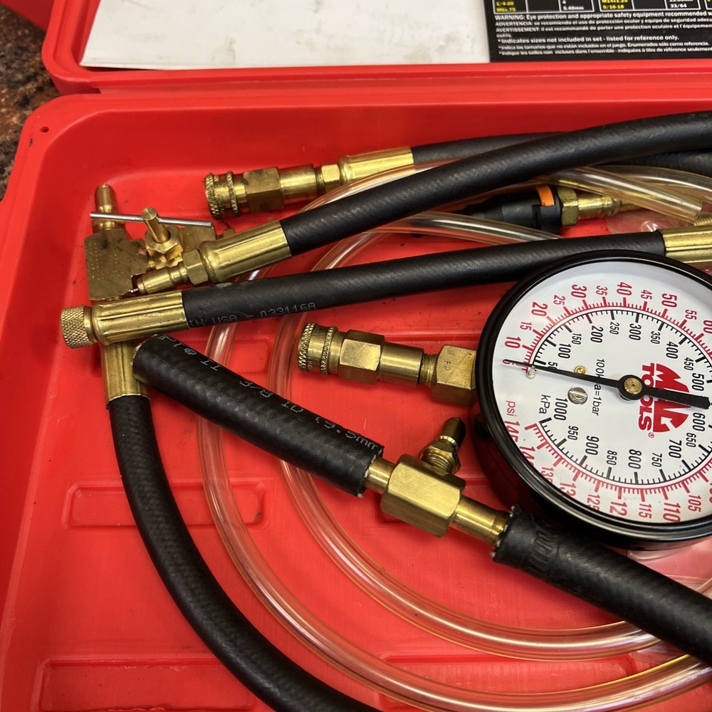 MAC TOOLS FIT810B BASIC FUEL INJECTION COMPLETE TEST KIT W/ CASE b-4