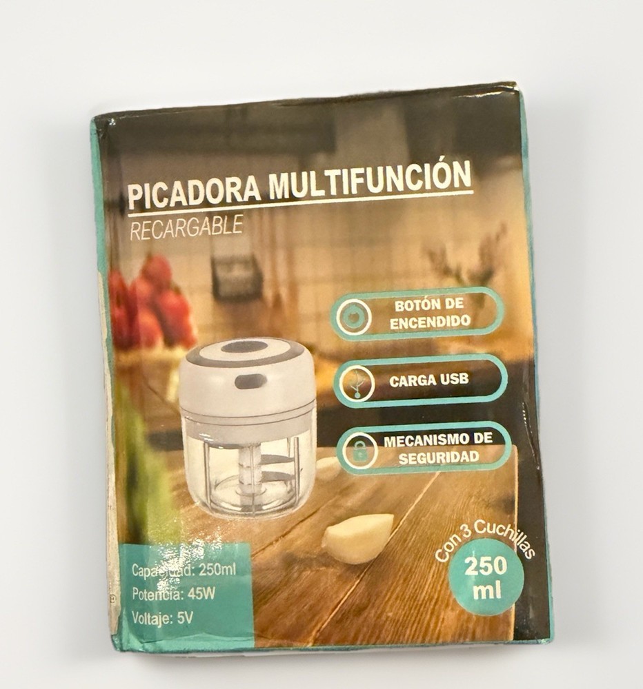 Electric Mini USB Rechargeable Vegetable Food Chopper Processor