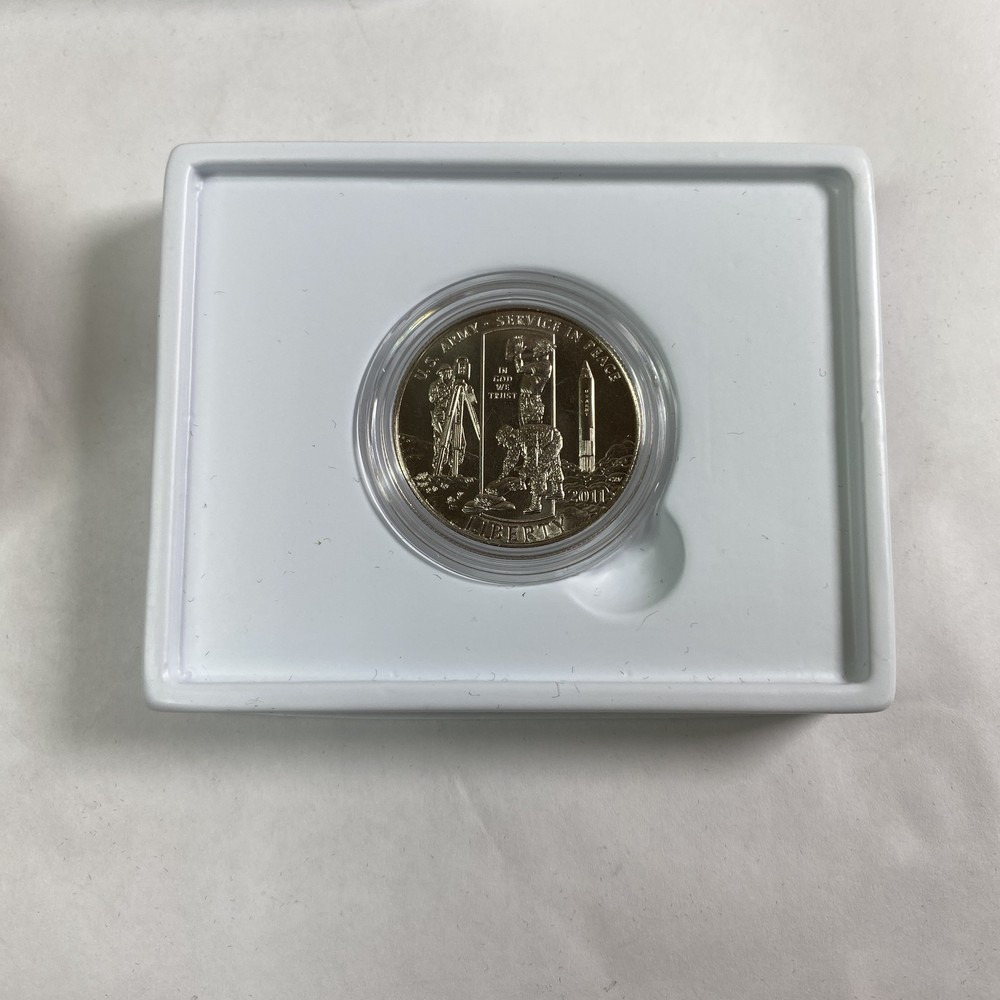 2011 US ARMY COMMEMORATIVE CLAD HALF DOLLAR W/COA