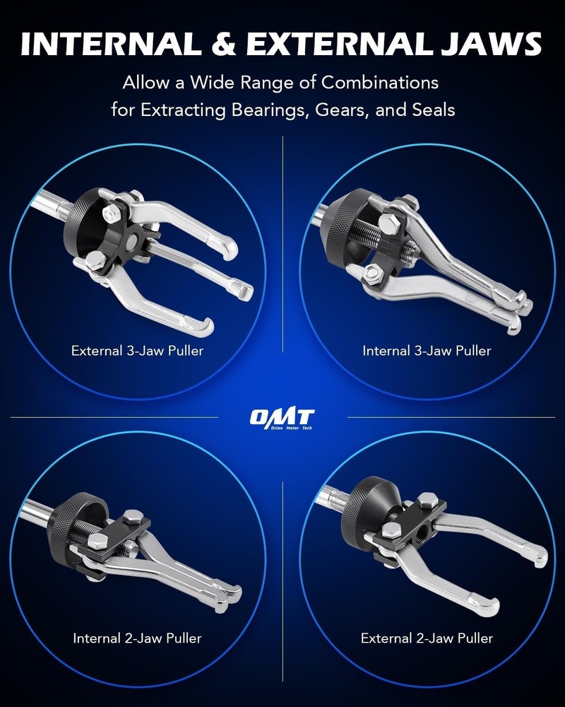 Versatile Axle Hub Puller Tool with Durable Carbon Steel Construction