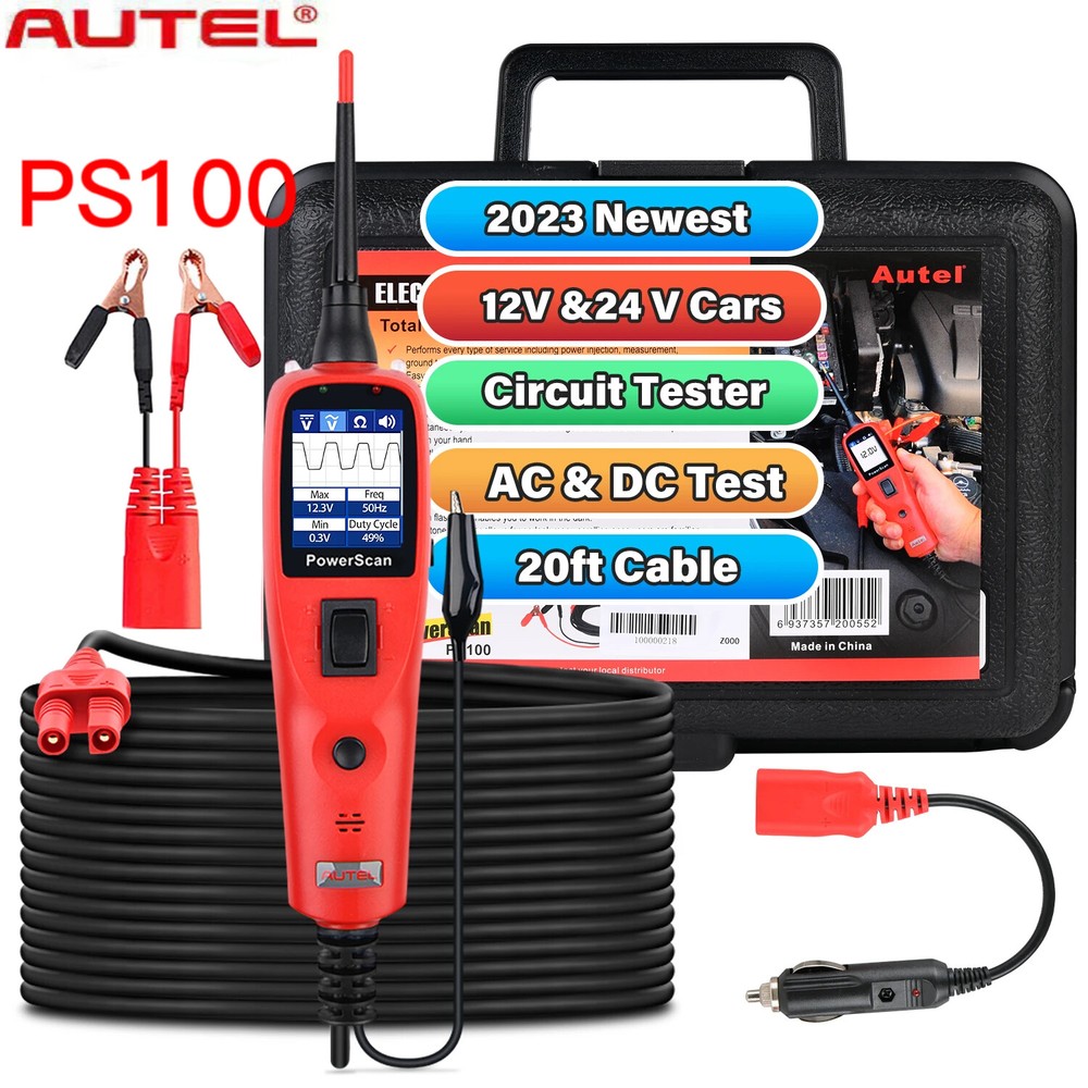 Autel PowerScan PS100 Electrical System Diagnostic Tool Circuit Battery Tester