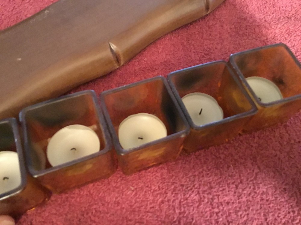 Wood Candle Holder