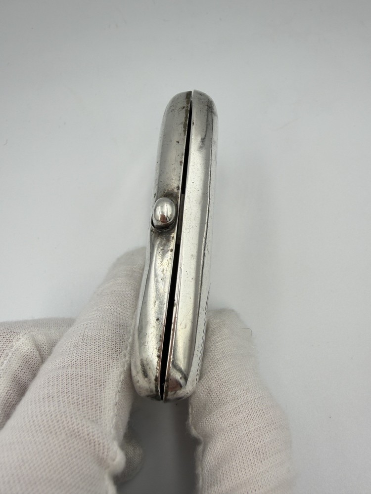 Antique 1913 Sterling Silver Cigarette Case Birmingham 48g Engraved