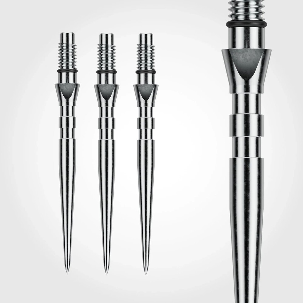 Winmau Switch Steel Tip Points - Grooved Silver 40mm