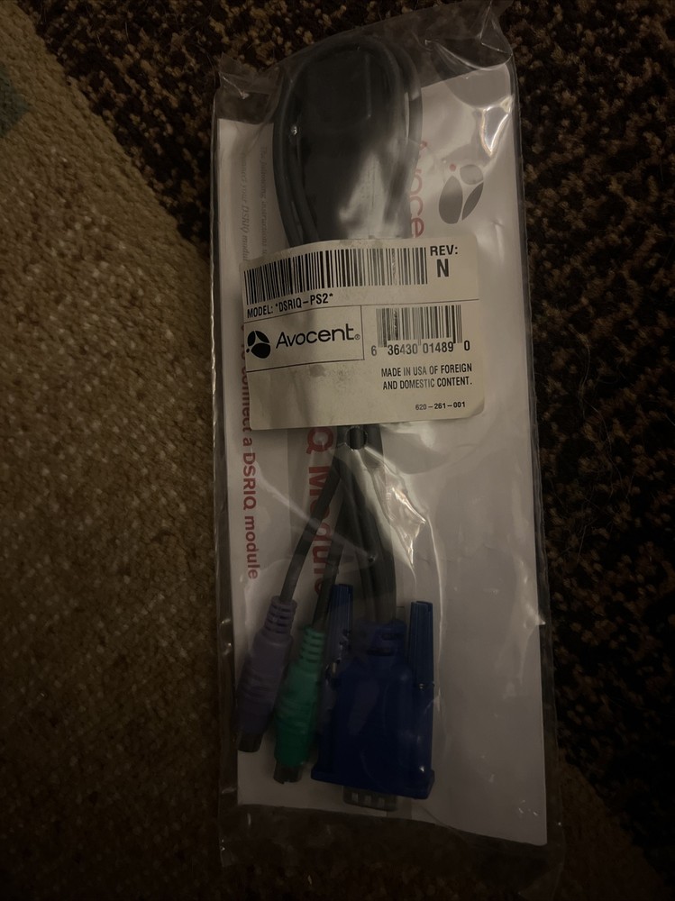 Avocent DSRIQ-PS2 KVM Server Interface Cable NEW Sealed
