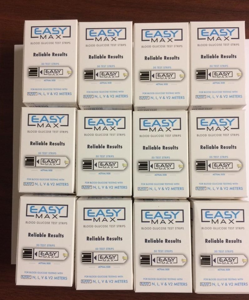 EASYMax Blood Glucose 600 Test Strips  Exp:06/07/2027