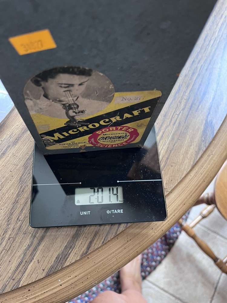 Vintage Porter Science Microcraft Senior Microscope #377 Original Box Untested