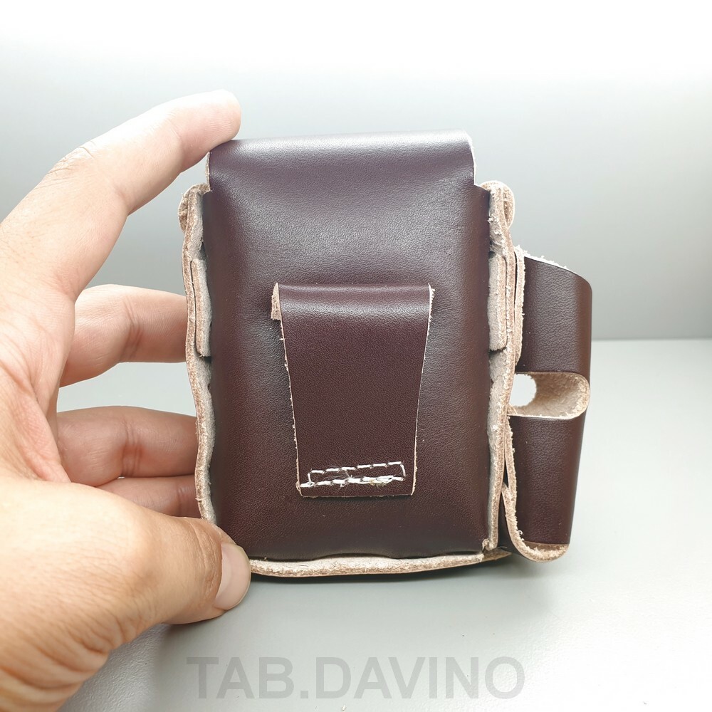 FIREDOG PS2 CIGARETTE HOLDER ECO LEATHER CIGARETTE HOLDER WITH LIGHTER HOLDER CIGARETTES CASE