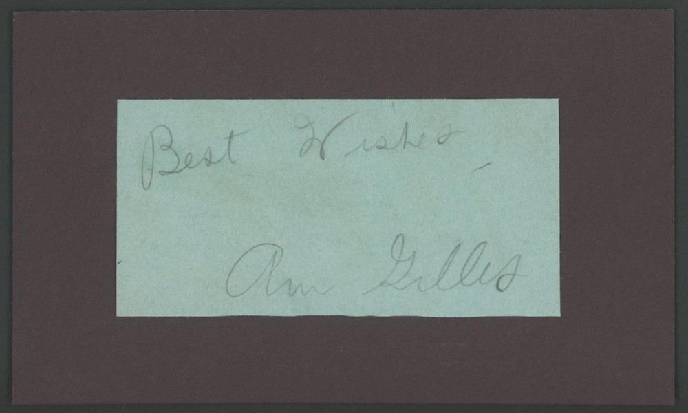 ANN GILLIS autograph cut | Disney's "Bambi" - signed