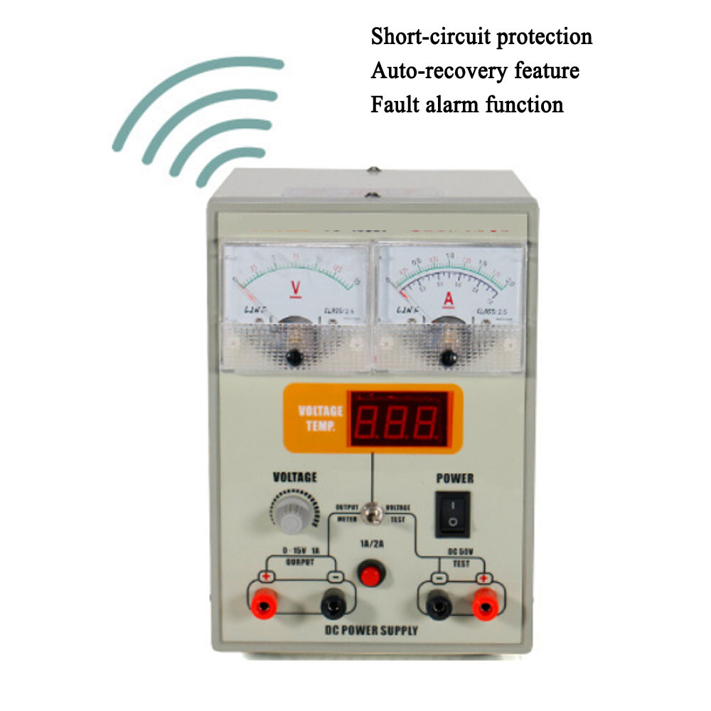 Adjustable DC Voltage Stable Power Supply 15V 2A Maintenance Workbench