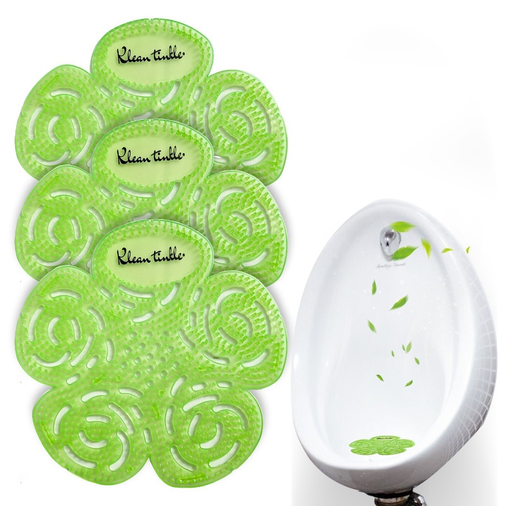 Flower Shaped Urinal Screen & Anti-Splash Mats Unscented 3-50 Multi-Pack