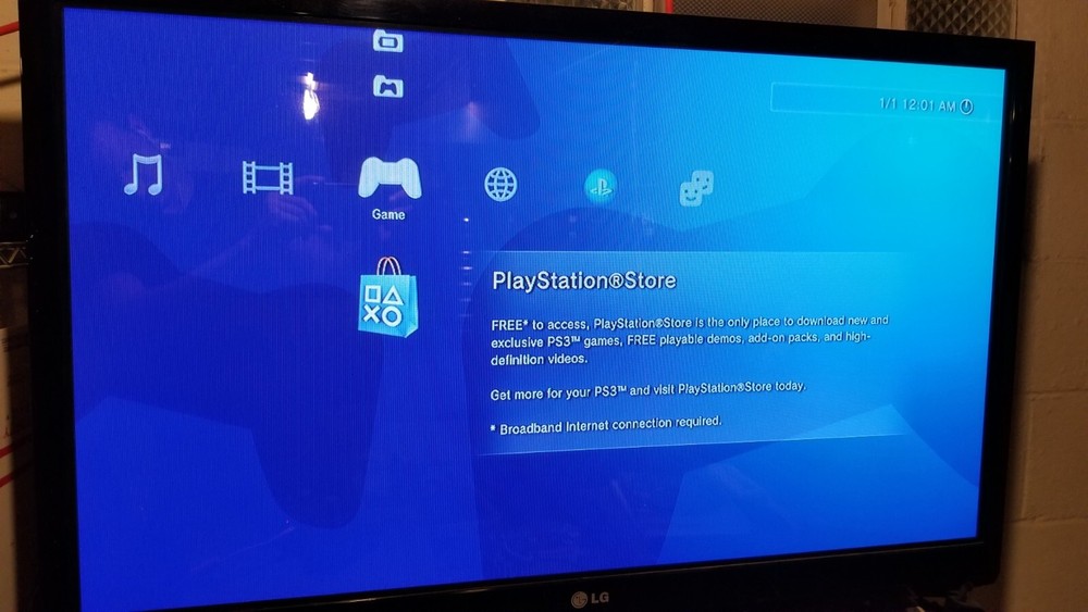 Sony PlayStation 3 PS3 Slim Console 320GB (2501B) w/Controller & Cables Working!