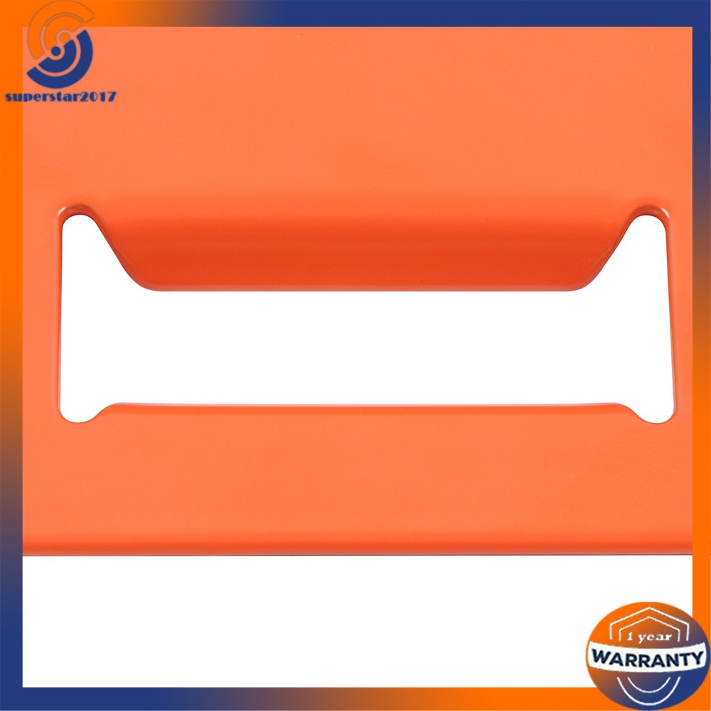 Orange Wheel Chock And 8ft Ratchet Strap Kit For E Track System Polyester