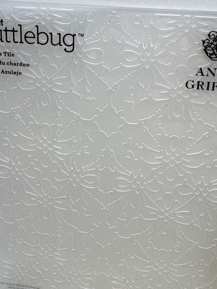Anna Griffin Thistle Title Embossing Folder w/Border Set Cricut Cuttlebug Scrapb