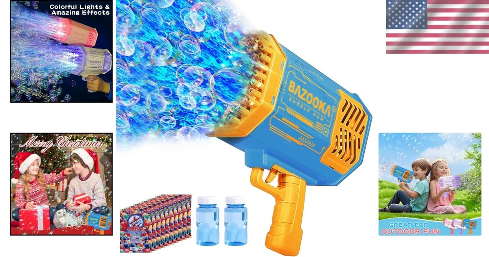 Fun Bubble Gun Toy with Thousands Bubbles
