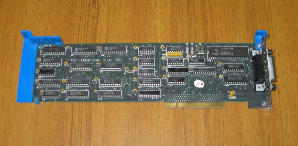 Qua Tech Inc. MXI-1000 GPIB Interface Micro Channel MCA Card - UNTESTED