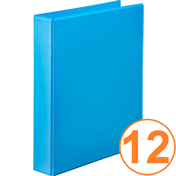 NEW 12x Marbig Clear View Insert Ring Binder Folder 2D 38mm A4 Marine BULK