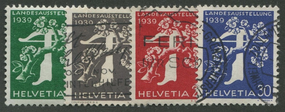 SWITZERLAND #260-263 USED