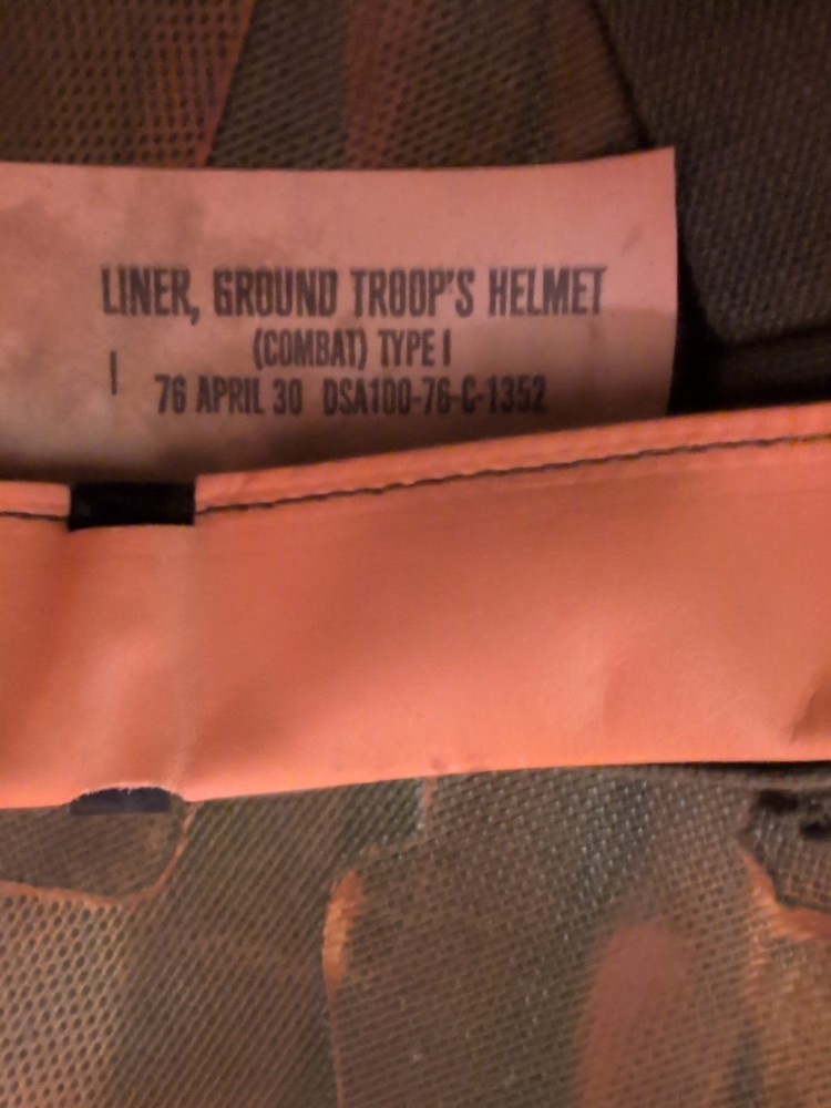 M1 Helmet Liner- 60s -80s