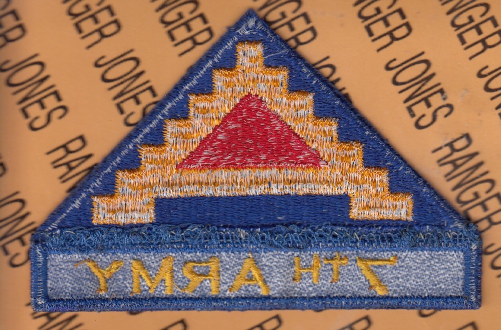 US Army 7TH ARMY Command Europe ~4.5" tab patch set c/e