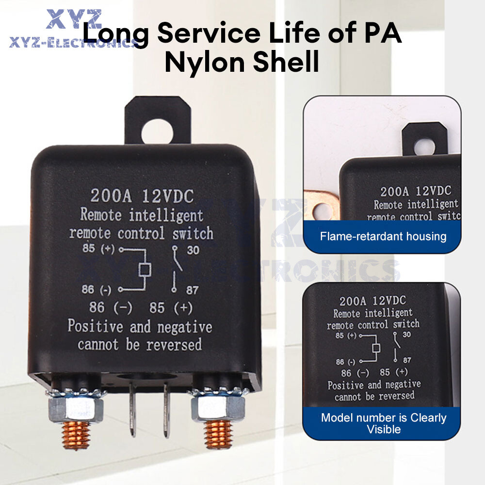 DC12V 200A Universal Car Relay Wireless Remote Control Switch Automotive Relay